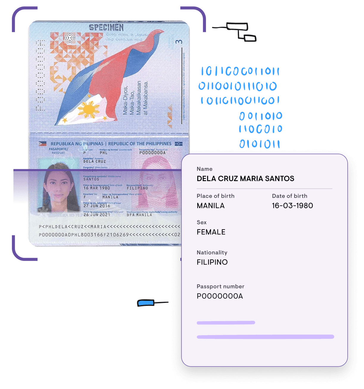 AI ID scan feature in Kamaru: tenant data auto-filled from ID photo