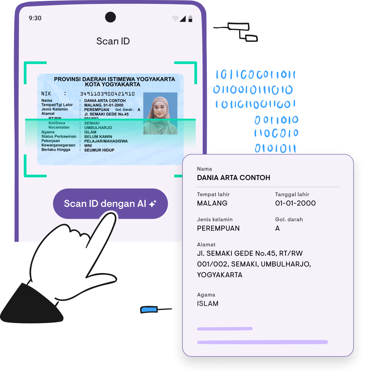 ID scanning feature in Kamaru app