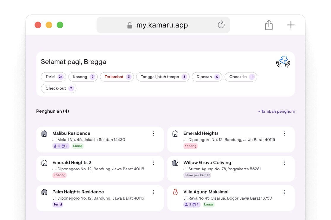 Kamaru di browser lewat my.kamaru.app